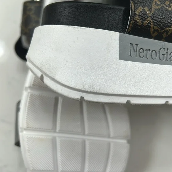 NERO GIARDINI platform sandal Italian made size 38 or US 8 - Picture 8 of 12